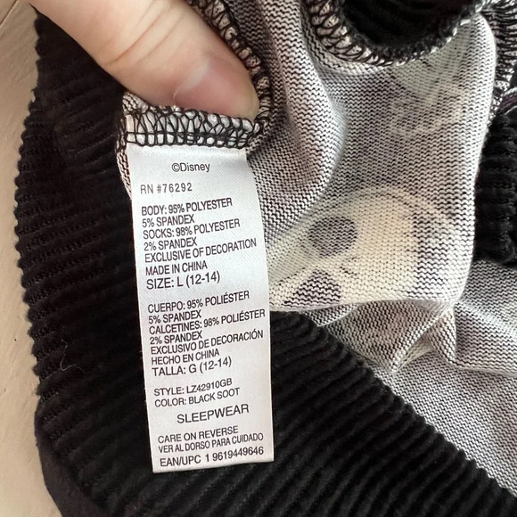 Disney Tim Burtons The Nightmare Before Christmas Sleep Dress nightgown Size‎ L - Picture 4 of 4